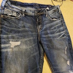 SILVER BOYFRIEND JEANS 16/29L